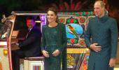 Kate, William hitch a ride in a rickshaw in Pakistan