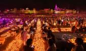 PHOTOS: Ayodhya lit-up with 5 lakh diyas on Diwali eve