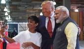 At Howdy Modi, Trump, PM click selfie with a child