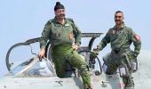 Abhinandan flies MiG 21 jet with IAF chief