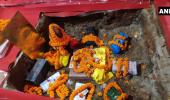 9 bricks laid down at Ram Mandir construction site