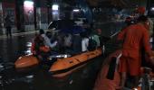 PIX: NDRF rescues passengers stranded on Mumbai train