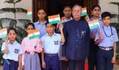 Pranab Mukherjee's daughter tweets old I-Day pics