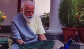 SEE: Modi posts video of him feeding peacocks