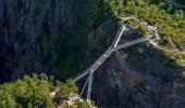 This bridge 'floats' over Norway's stunning waterfalls