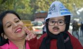 AAP invites 'Baby Mufflerman' to Kejriwal swearing-in