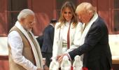 'Three wise monkeys' statue, charkha gifted to Trump