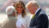 Bear hugs, charkha moment & Taj Mahal: Day 1 for Trump