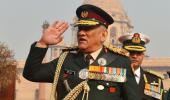 New peak cap, badges: Gen Rawat makes debut as CDS