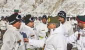 PHOTOS: Army Chief visits forward posts in Siachen