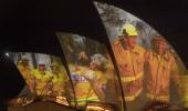 Sydney Opera House's tribute to firefighters