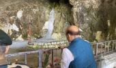 Rajnath Singh offers prayers at Amarnath cave shrine