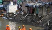 SEE: House collapses as drain in Delhi overflows