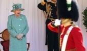 Small ceremony for UK queen's official birthday