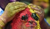 PHOTOS: Indians celebrate Holi amid coronavirus scare