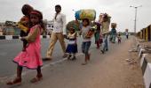 Workers in Guj begin over 600-km trek home on foot