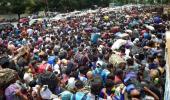 Chaos at Palace Grounds as migrants wish to go home