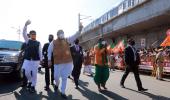 SEE: Amit Shah walks on Chennai road to greet public