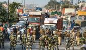 Security upped at Delhi border as farmers close in