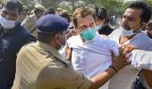 Rahul, Priyanka detained on way to Hathras