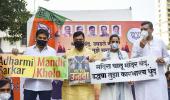 Maha BJP holds protests for reopening of temples