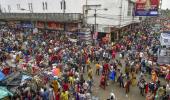 Durga puja: Social distancing goes awry in Kolkata