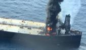 Tanker carrying crude to India catches fire off Lanka