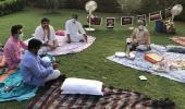 RS Dy chairman's chai pe charcha with suspended MPs