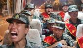 Video shows Chinese troops crying as they head to LAC