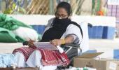 Mamata stages dharna to protest EC's ban on her campaigning for 24 hrs