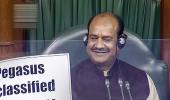 Lok Sabha witnesses continuous ruckus over Pegasus