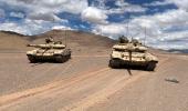 India's frontline tanks display firepower in Ladakh