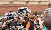 BJP's counter protest triggers face-off with Oppn