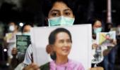 Suu Kyi gets 4-yr jail, faces 100 yrs in prison