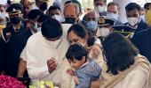 Gen Rawat's daughters bid tearful adieu to parents