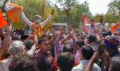 BJP sweeps civic polls in Gujarat, drubbing for Cong