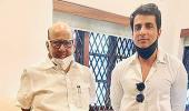 Day after court case, Sonu Sood meets NCP's Pawar