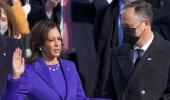 Kamala Harris sworn in as America's first woman VP