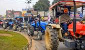 Farmers' stir: Tractors make their way to Delhi