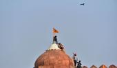 SEE: Farmers storm Red Fort, plant flag on dome