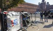 PIX: Vandalism inside the Red Fort