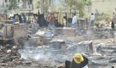 Delhi: Rohingya settlement gutted in fire