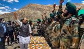 Prepared to give befitting reply: Rajnath in Ladakh