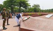 PIX: Day 1 in Dhaka, Modi pays homage to martyrs