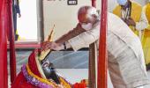 PIX: Modi prays at ancient Kali temple in Dhaka