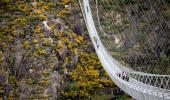 Longest pedestrian bridge is open and it's frightening