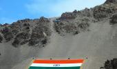 PIX: Largest khadi national flag unfurled in Ladakh