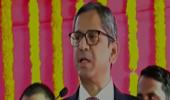 Law Min on stage, CJI raises judiciary infra issue