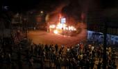 45 held for violent protests outside Lankan Prez house