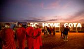 Buddhist Monks At Go Gota Protests